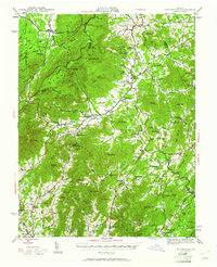 Download a high-resolution, GPS-compatible USGS topo map for Lovingston, VA (1961 edition)