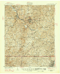 1927 Map of Martinsville, 1947 Print