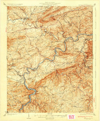 Download a high-resolution, GPS-compatible USGS topo map for Max Meadows, VA (1930 edition)