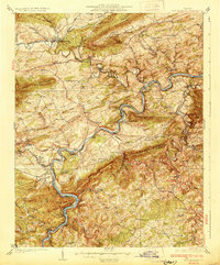 Download a high-resolution, GPS-compatible USGS topo map for Max Meadows, VA (1930 edition)