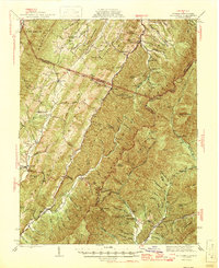 Download a high-resolution, GPS-compatible USGS topo map for Mc Dowell, VA (1946 edition)