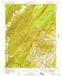 Download a high-resolution, GPS-compatible USGS topo map for Millboro, VA (1957 edition)