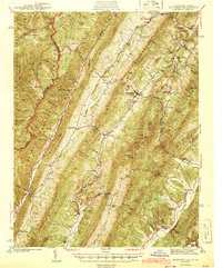 Download a high-resolution, GPS-compatible USGS topo map for Monterey, VA (1944 edition)