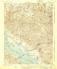 preview thumbnail of historical topo map of Richmond County, VA in 1926