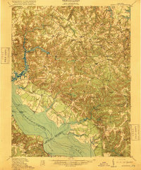 preview thumbnail of historical topo map of Richmond County, VA in 1918