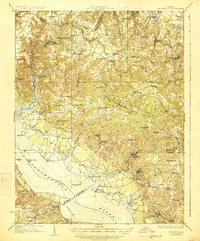 preview thumbnail of historical topo map of Richmond County, VA in 1918