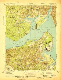 preview thumbnail of historical topo map of Caroline County, VA in 1944