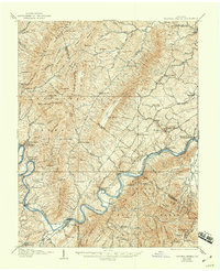 Download a high-resolution, GPS-compatible USGS topo map for Natural Bridge, VA (1944 edition)
