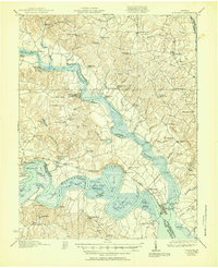 1919 Map of New Kent, 1951 Print