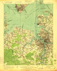 1921 Map of Newport News