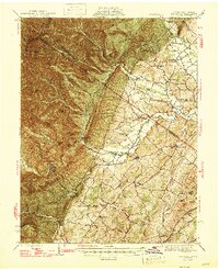 preview thumbnail of historical topo map of Augusta County, VA in 1947