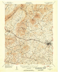 Download a high-resolution, GPS-compatible USGS topo map for Peaks of Otter, VA (1952 edition)