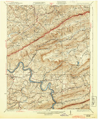 Download a high-resolution, GPS-compatible USGS topo map for Pearisburg, VA (1944 edition)