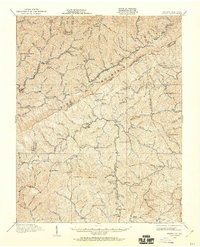 1912 Map of Pound, VA, 1960 Print