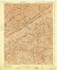 1914 Map of Pound, VA, 1925 Print