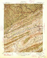 1947 Map of Pounding Mill