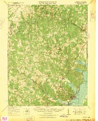1927 Map of Quantico