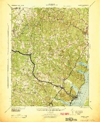 1943 Map of Quantico