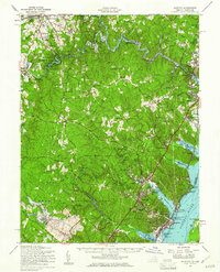 Download a high-resolution, GPS-compatible USGS topo map for Quantico, VA (1961 edition)