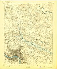 1895 Map of Richmond, 1920 Print