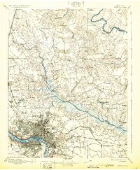 1895 Map of Richmond, 1931 Print
