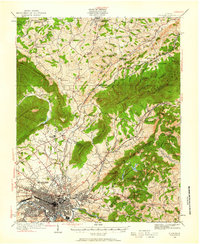 Download a high-resolution, GPS-compatible USGS topo map for Roanoke, VA (1961 edition)