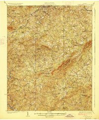 preview thumbnail of historical topo map of Rocky Mount, VA in 1927