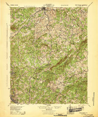 preview thumbnail of historical topo map of Rocky Mount, VA in 1944