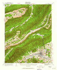 Download a high-resolution, GPS-compatible USGS topo map for Salem, VA (1962 edition)