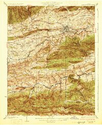 preview thumbnail of historical topo map of Wythe County, VA in 1930