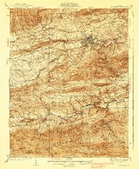 preview thumbnail of historical topo map of Wythe County, VA in 1939