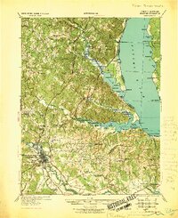 preview thumbnail of historical topo map of Stafford County, VA in 1931