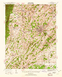 1944 Map of Staunton County, VA, 1961 Print