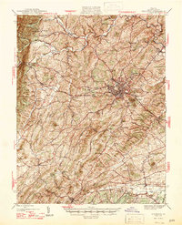 Download a high-resolution, GPS-compatible USGS topo map for Staunton, VA (1947 edition)
