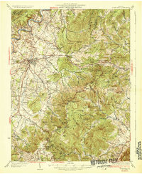 preview thumbnail of historical topo map of Page County, VA in 1933