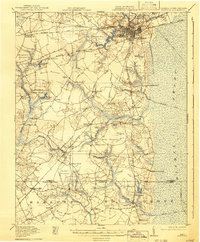 1919 Map of Suffolk, 1941 Print