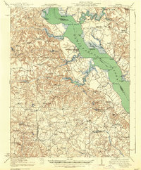 Download a high-resolution, GPS-compatible USGS topo map for Tappahannock, VA (1938 edition)