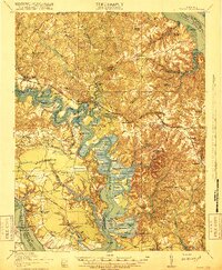 preview thumbnail of historical topo map of James City County, VA in 1918