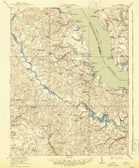 1917 Map of Urbanna, 1944 Print