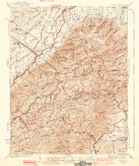 preview thumbnail of historical topo map of Augusta County, VA in 1941