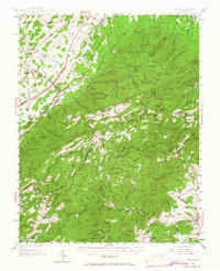 preview thumbnail of historical topo map of Augusta County, VA in 1950