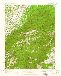 preview thumbnail of historical topo map of Augusta County, VA in 1950