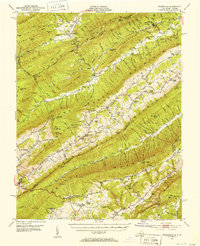 Download a high-resolution, GPS-compatible USGS topo map for Waiteville, VA (1953 edition)