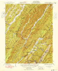 Download a high-resolution, GPS-compatible USGS topo map for Warm Springs, VA (1949 edition)