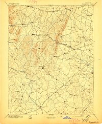 1894 Map of Warrenton, 1897 Print