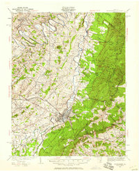 1934 Map of Afton, VA, 1958 Print