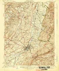 1939 Map of Waynesboro County, VA