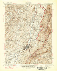 preview thumbnail of historical topo map of Augusta County, VA in 1939
