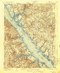 1906 Map of Williamsburg, 1940 Print