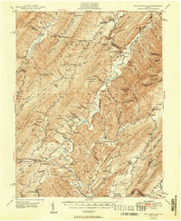 Download a high-resolution, GPS-compatible USGS topo map for Williamsville, VA (1949 edition)